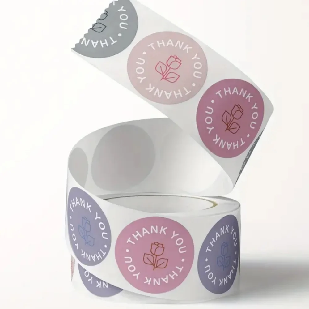 New Thank You Multicolor Stickers